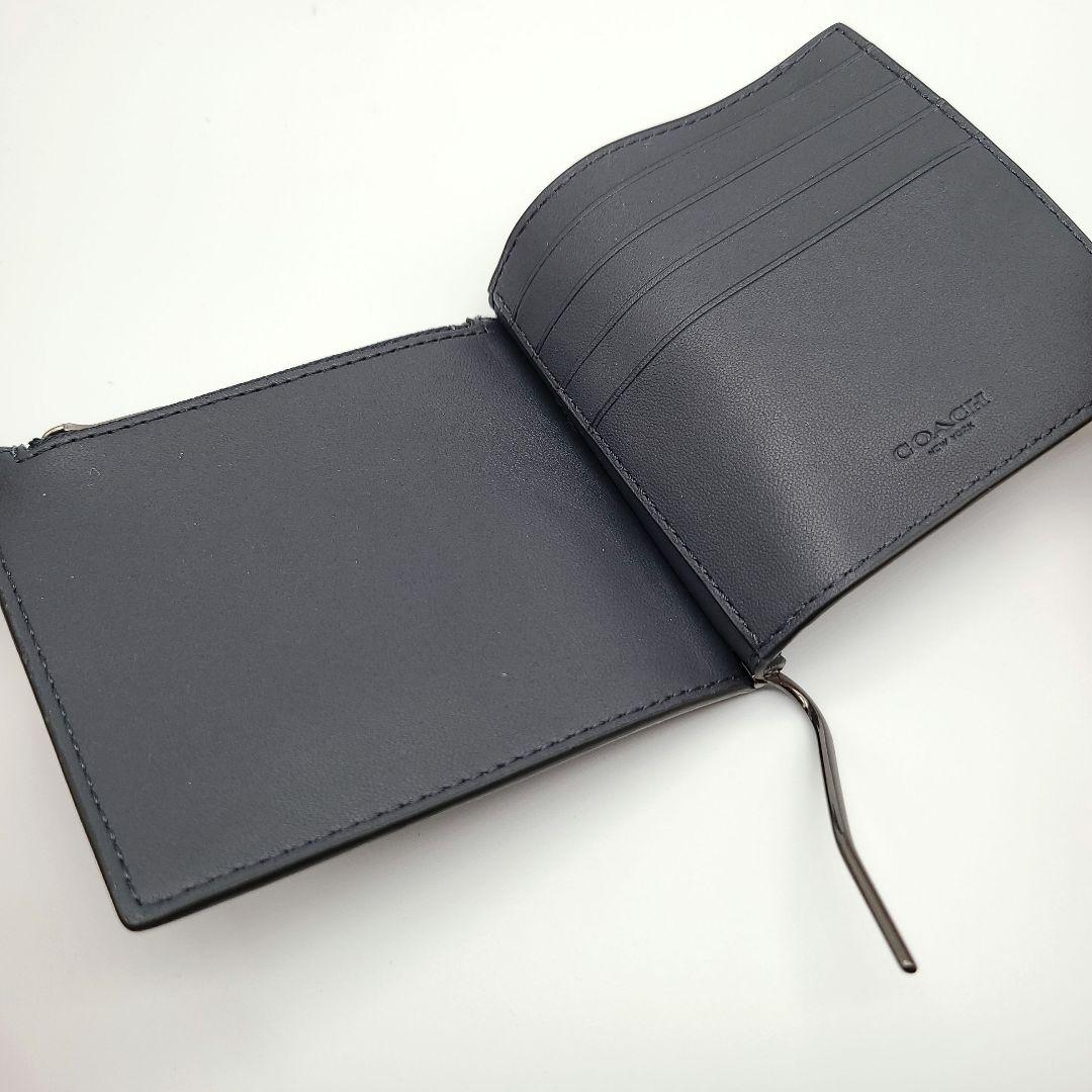 COACH マネークリップ 新品 チャコール デニム 新作 メンズ