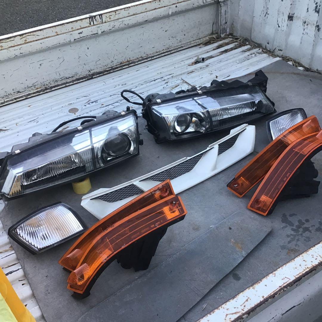 シルビア S14 後期 ヘッドライト グリル ウインカーセット