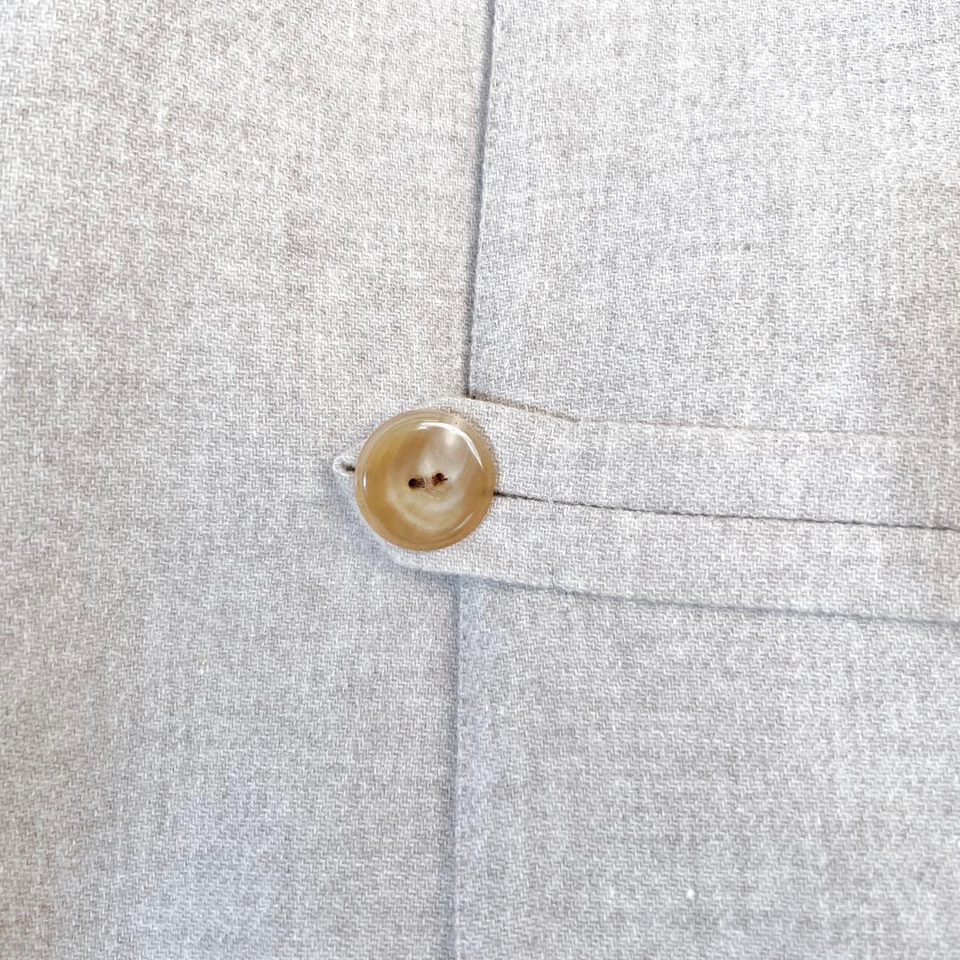 美品✨45R ウールコートメリノ二重織 ダブルフェイス ベージュ