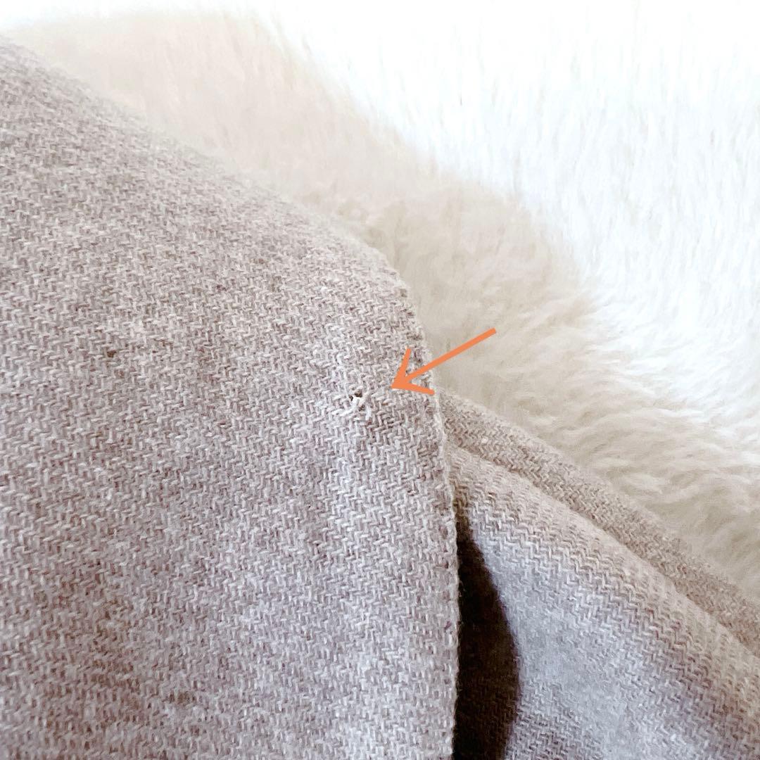 美品✨45R ウールコートメリノ二重織 ダブルフェイス ベージュ