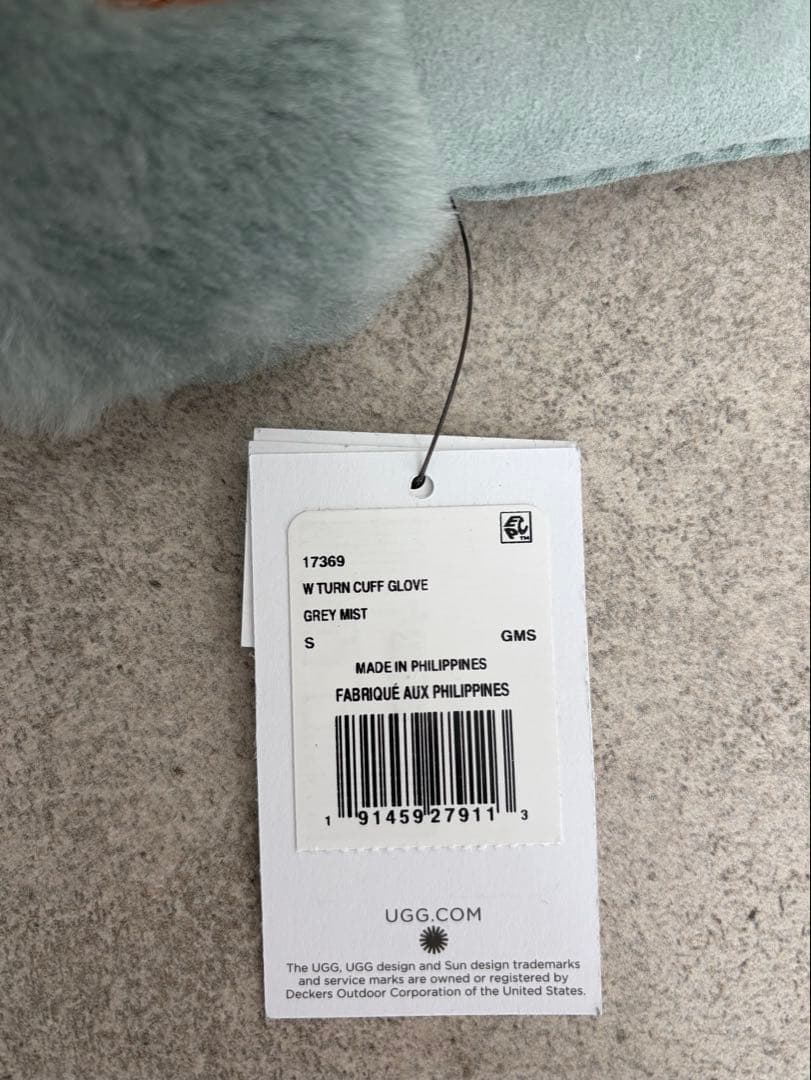 UGG 手袋 グローブ シープスキン グリーン ミント レディース Sサイズ