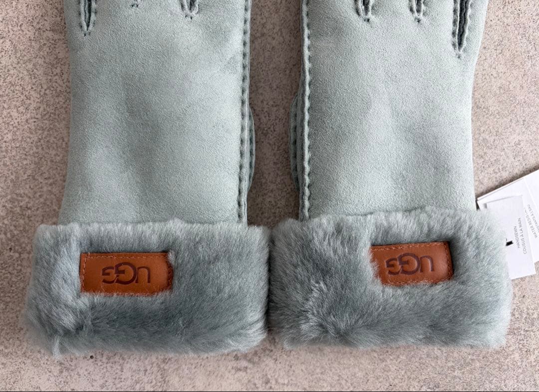 UGG 手袋 グローブ シープスキン グリーン ミント レディース Sサイズ