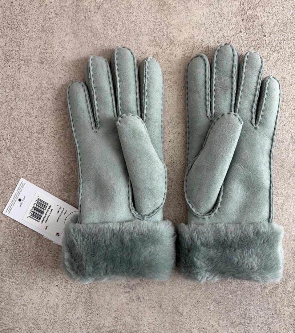 UGG 手袋 グローブ シープスキン グリーン ミント レディース Sサイズ