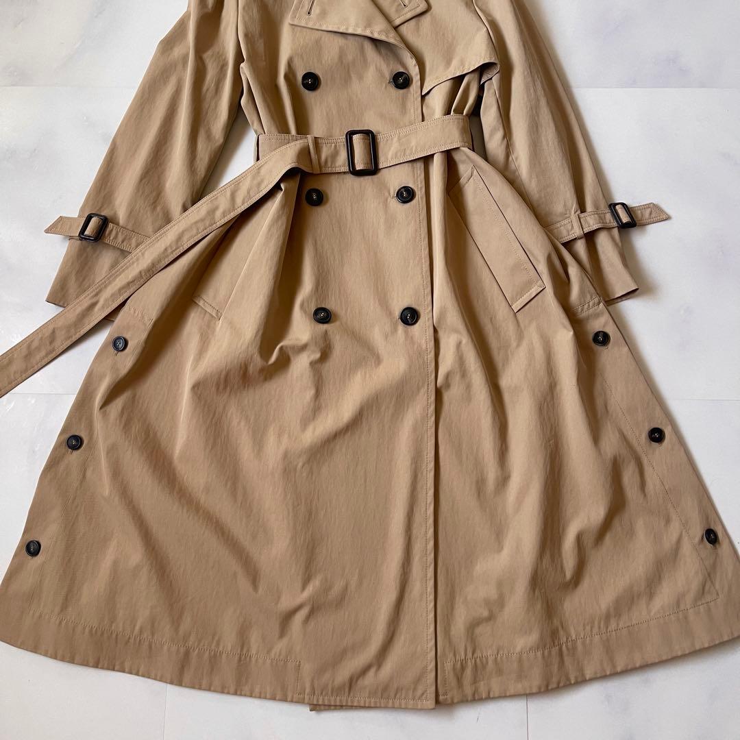 極美品 マックスマーラ トレンチコート 2022 マキシ丈 異素材ドッキング M