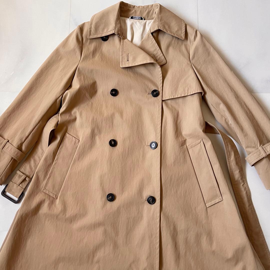 極美品 マックスマーラ トレンチコート 2022 マキシ丈 異素材ドッキング M