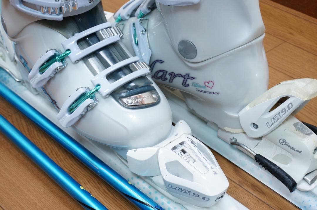 メンテ済 155cm 靴25.5cm HANSON レディース スキーセット