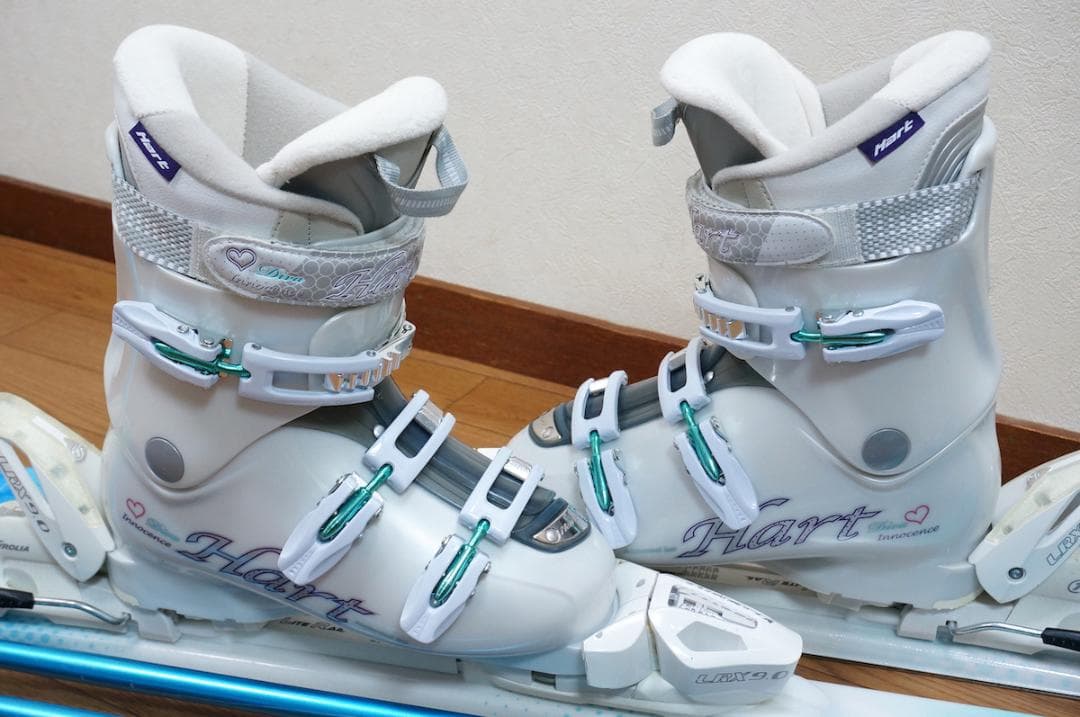 メンテ済 155cm 靴25.5cm HANSON レディース スキーセット