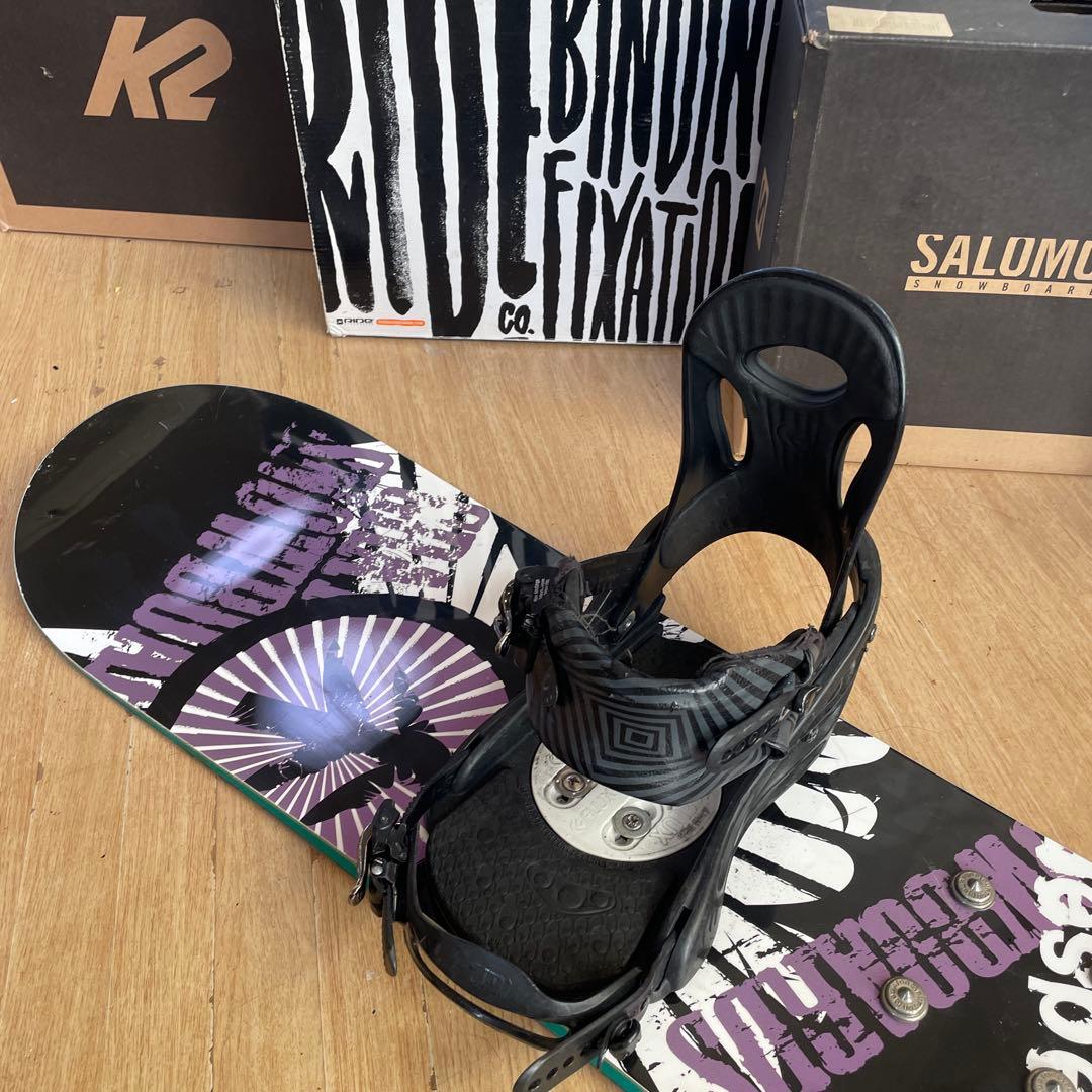 GLAY×FLUX　良質国産スノーボードセットOGASAKA製　バイン付