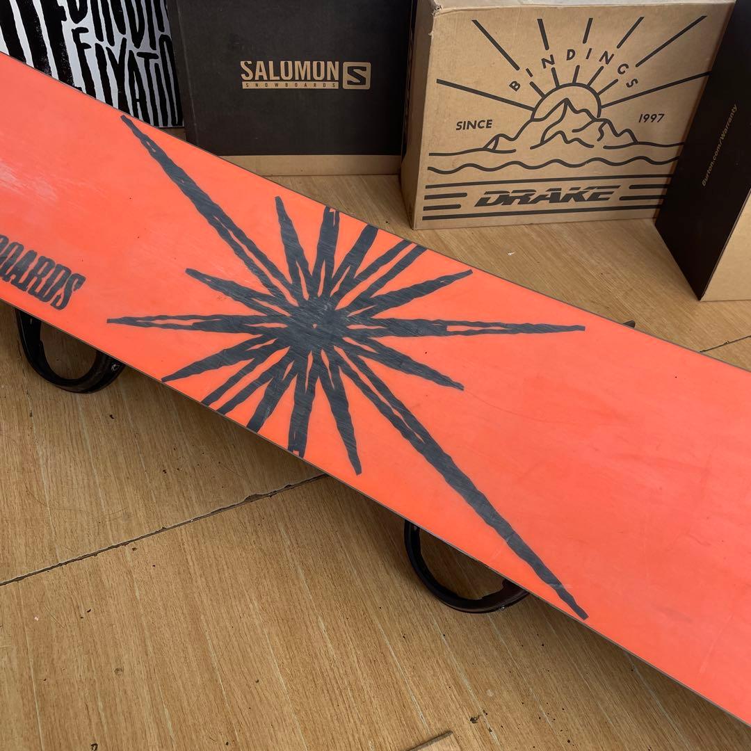 GLAY×FLUX　良質国産スノーボードセットOGASAKA製　バイン付