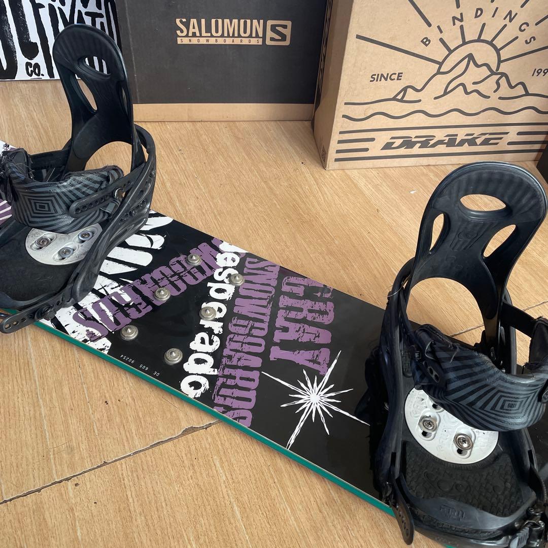 GLAY×FLUX　良質国産スノーボードセットOGASAKA製　バイン付