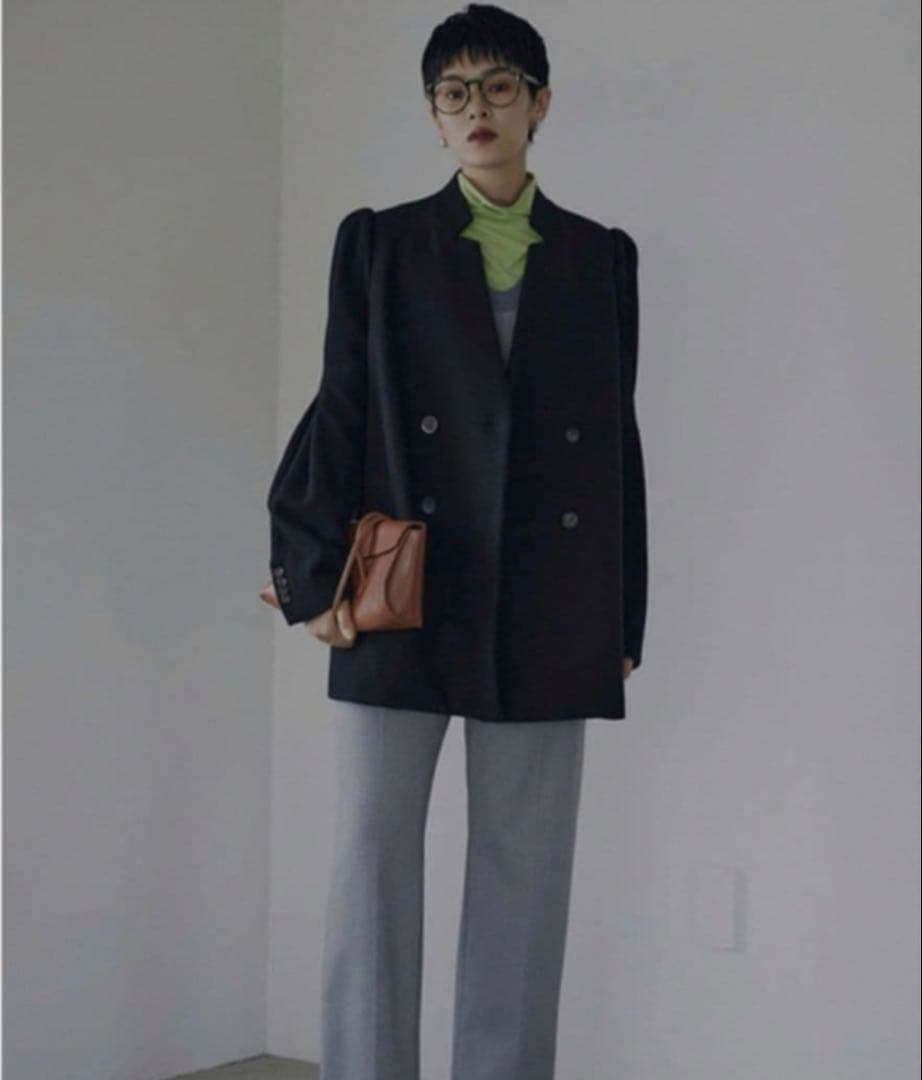 Ameri　PUFF SLEEVE WOOL JACKET