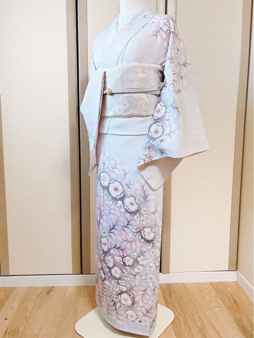 新品　正絹　訪問着　フルセット　裄68 卒業式　入学式　M L