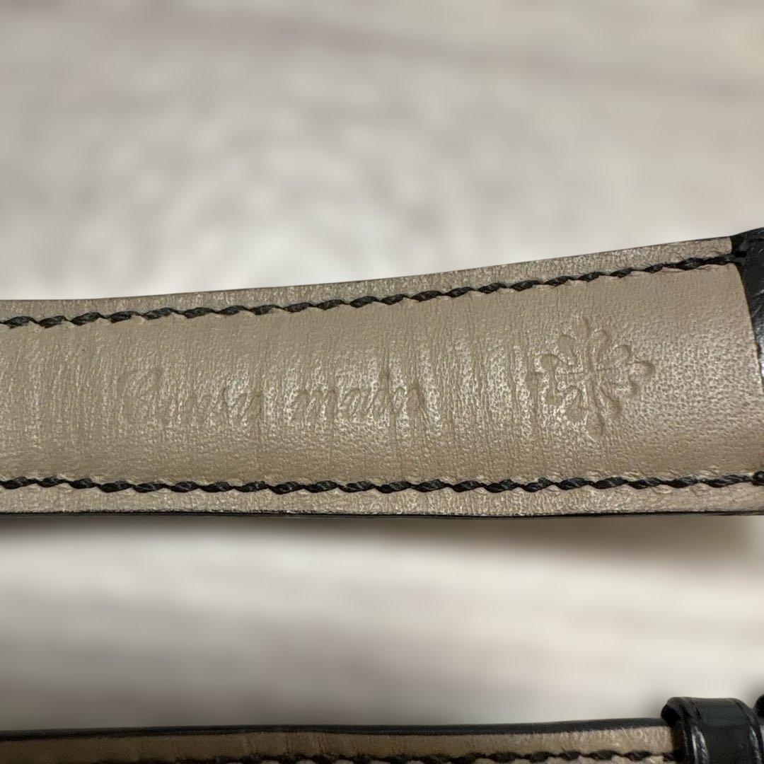 パテックフィリップ　純正ストラップ　純正K18ホワイトゴールド製尾錠付き