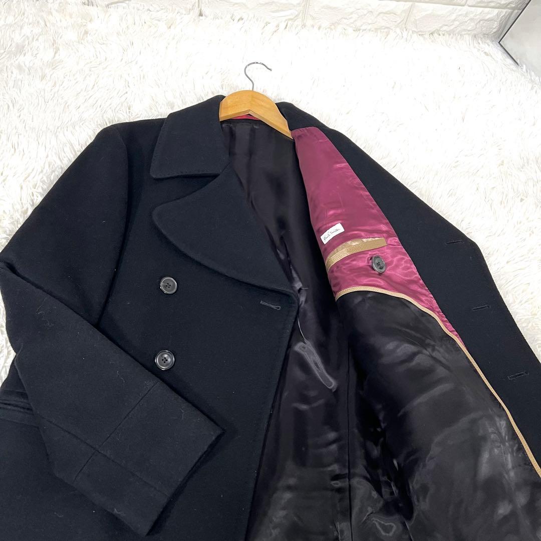 良品✨ポールスミス✨Paul Smith 羊毛100% Pコート 黒 Lサイズ