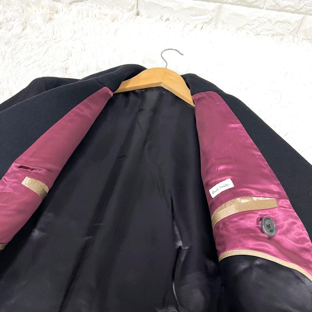 良品✨ポールスミス✨Paul Smith 羊毛100% Pコート 黒 Lサイズ