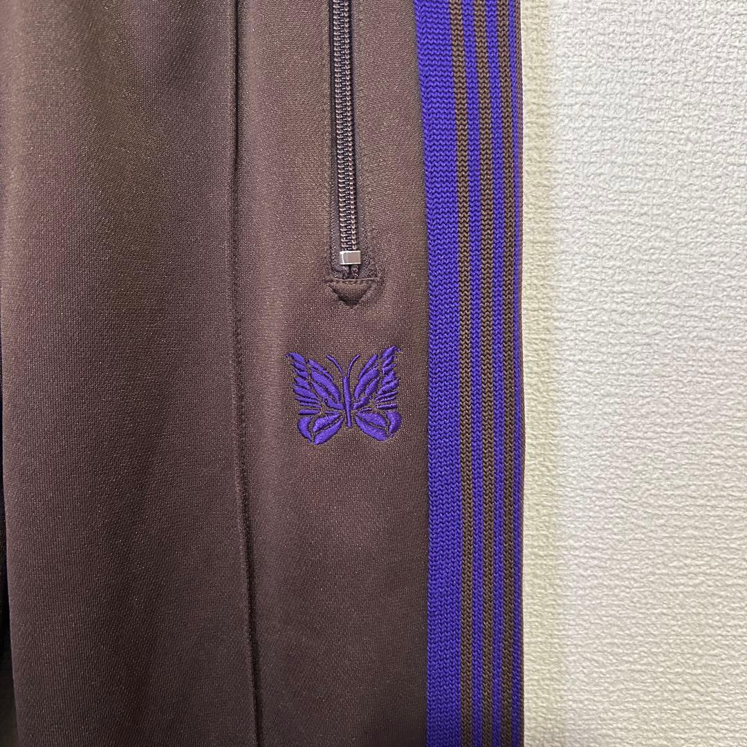 【美品】Needles LQ405 トラックパンツ　ブラウン×パープル XS