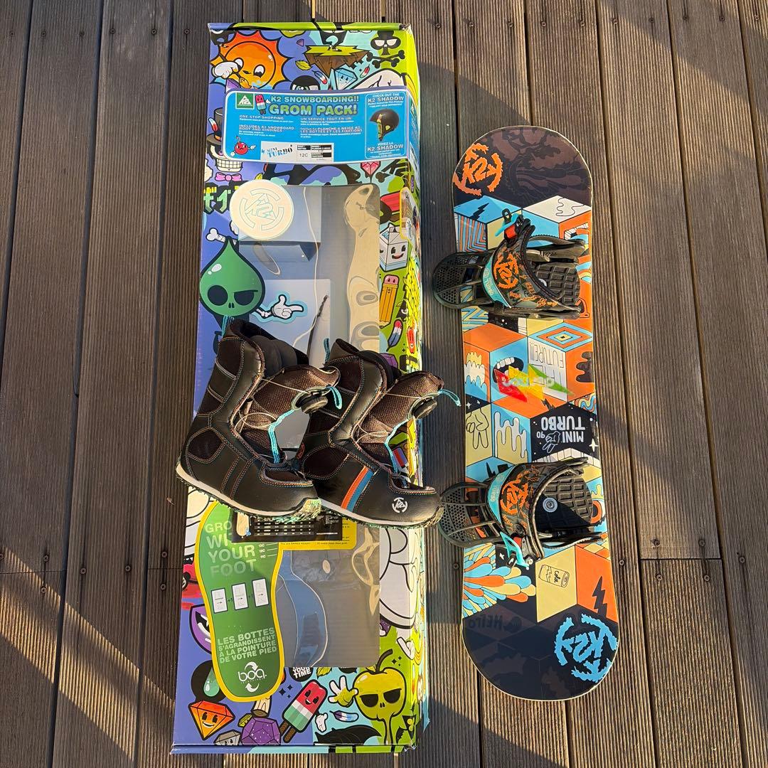 K2 Mini Turbo スノーボード 90cm 子供　ブーツ