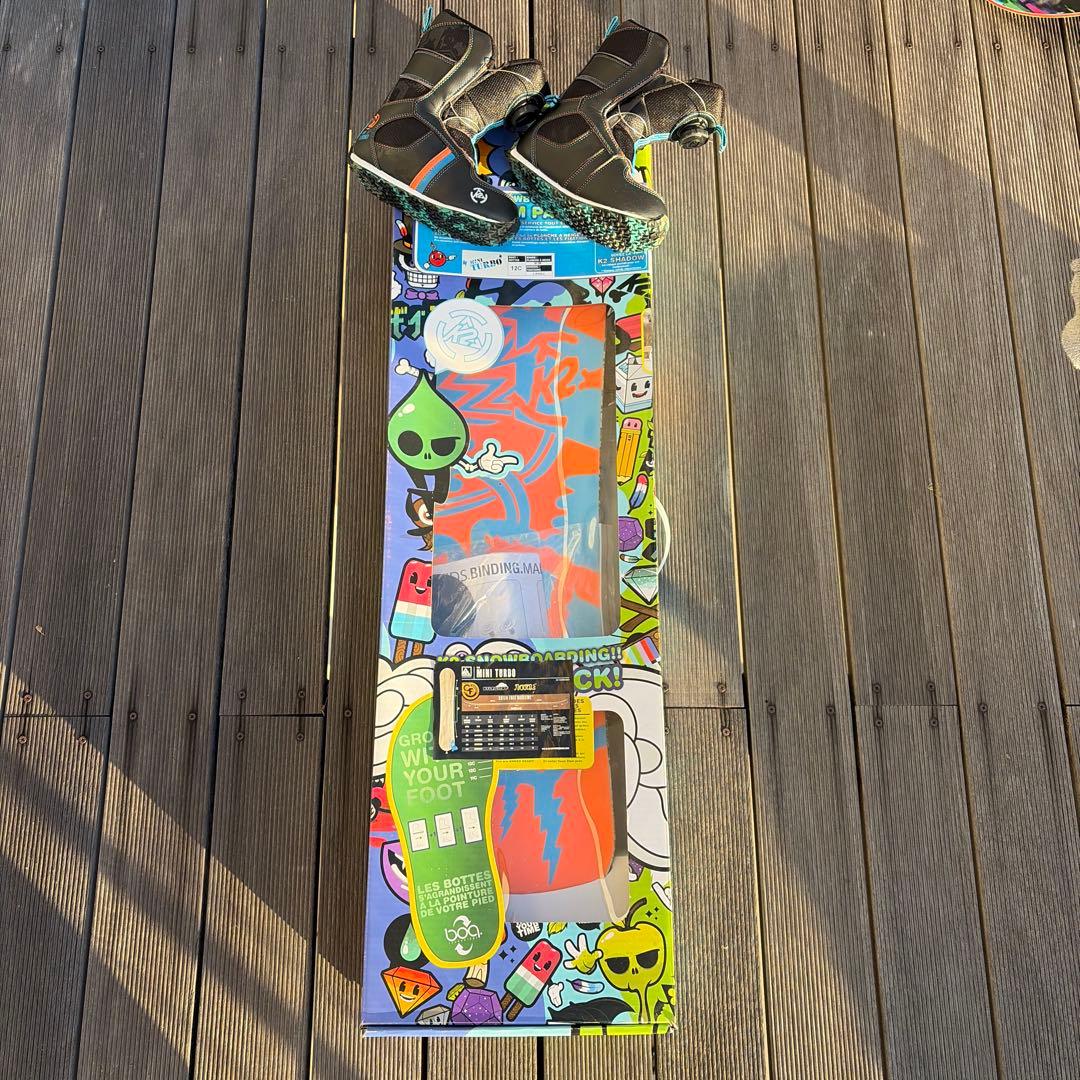 K2 Mini Turbo スノーボード 90cm 子供　ブーツ