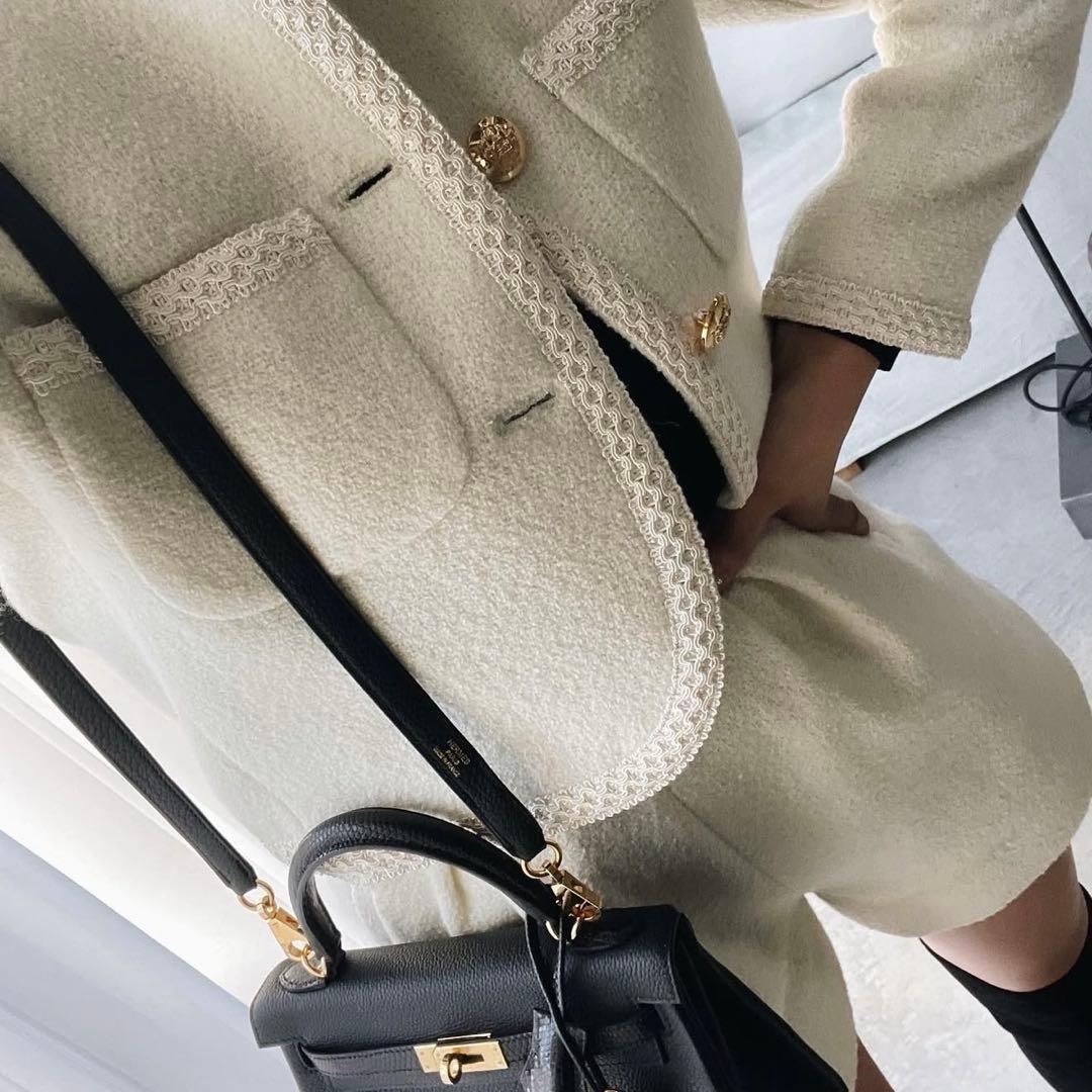 shellerシェリエ ホワイト ショートパンツ