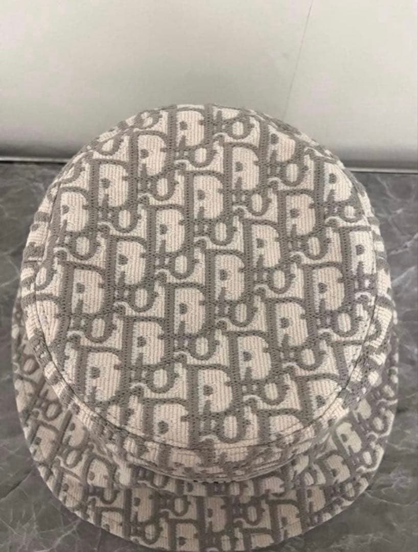 【CHRISTIAN DIOR 】サイズ57バケットハットグレー