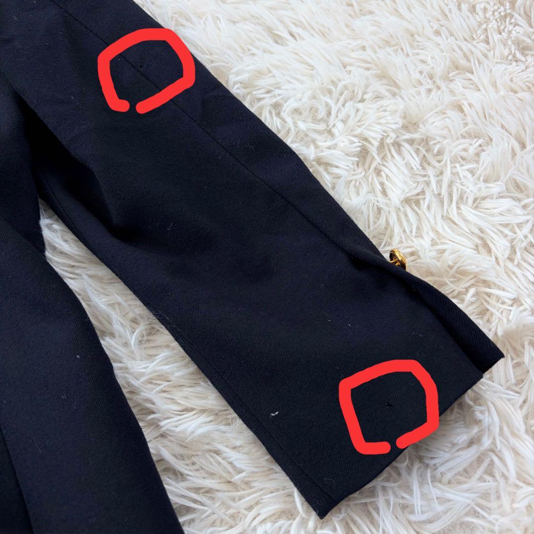 【美品】ラルフローレン 紺ブレ 金ボタン テーラードジャケット ダブル ネイビー