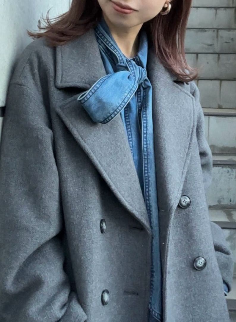 ラウンジドレス20周年　デニムボウタイシャツ