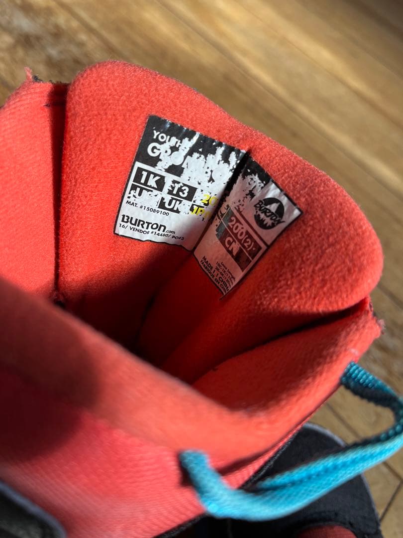 子ども用スノーボードブーツ BOA バートン　20cm