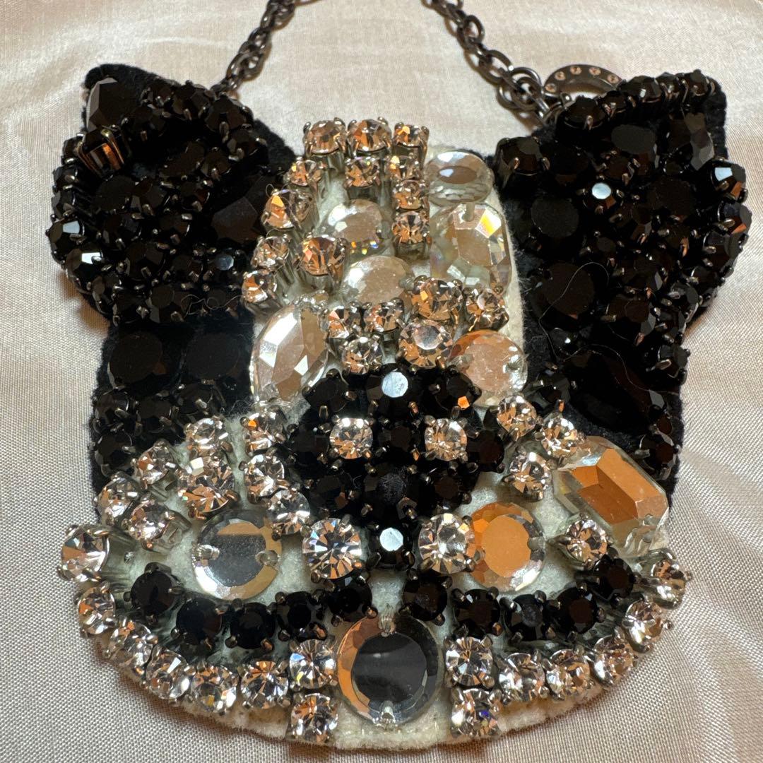 アンテプリマ ルミノーサ フレンチブル バッグチャーム アニマーレ 犬 ブローチ