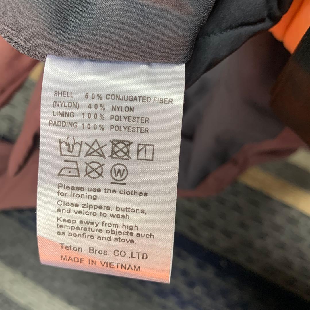 〈Teton Bros〉中綿入りワークシャツ　Sサイズ
