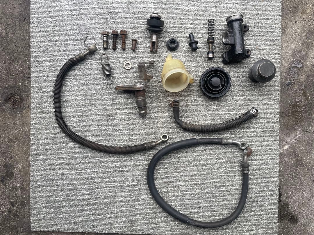 Z400GP 純正リアブレーキマスター 他部品 プチオーバーホール