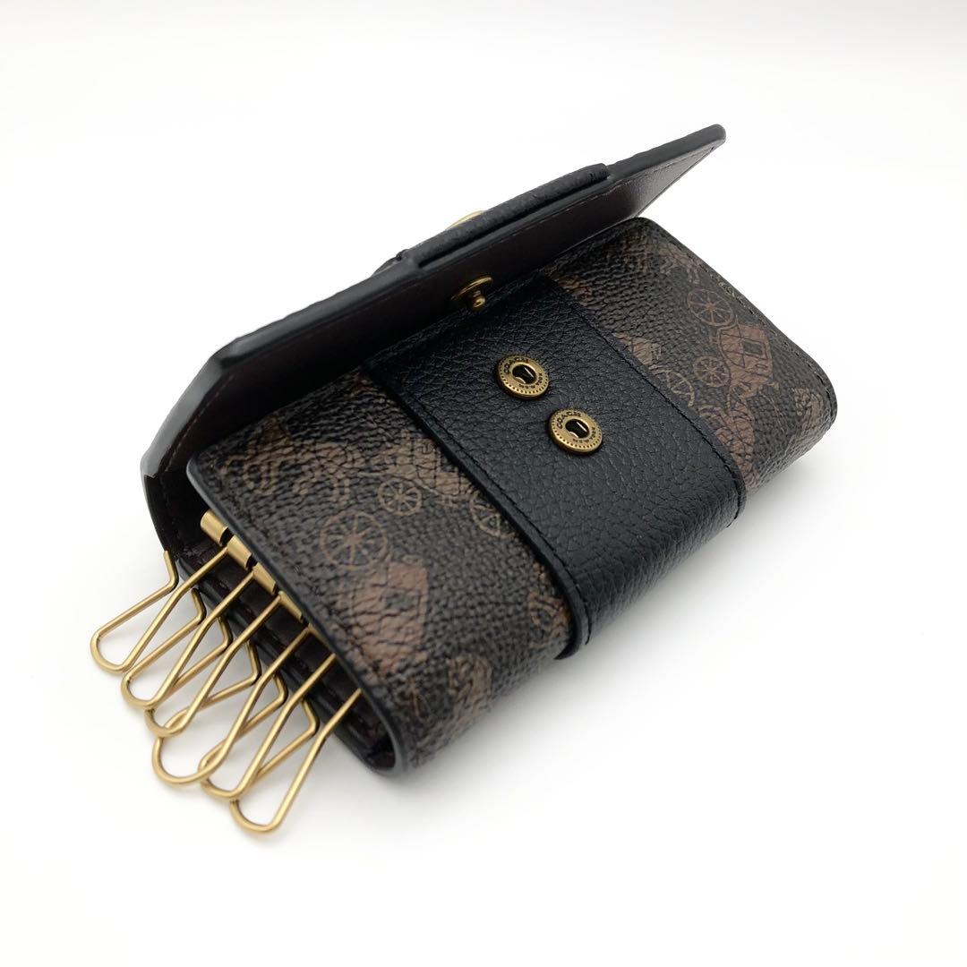 COACH 大人気！！ 6リング キーケース ホース アンド キャリッジ 新品