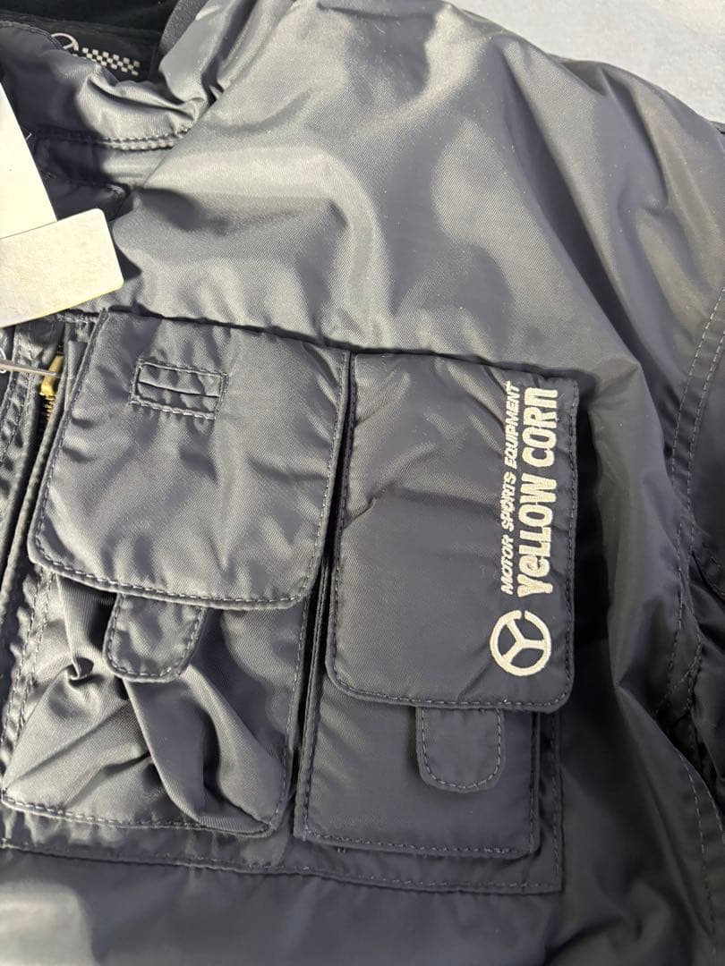 【新品未使用】YELLOW CORN モータージャケット 防風 パッド付き