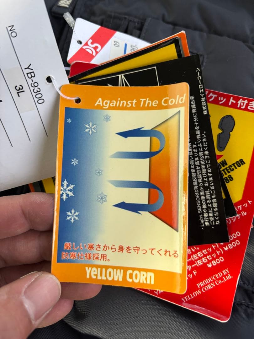 【新品未使用】YELLOW CORN モータージャケット 防風 パッド付き