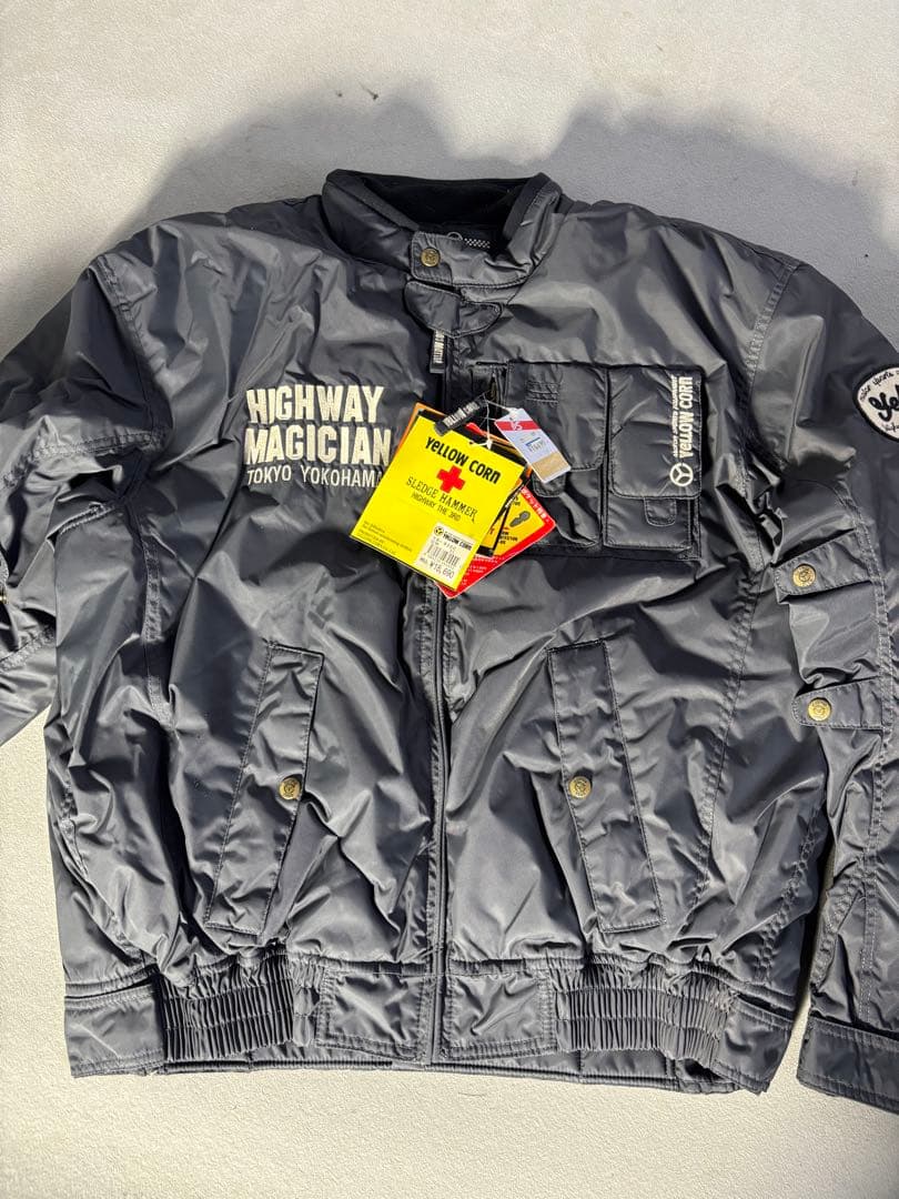 【新品未使用】YELLOW CORN モータージャケット 防風 パッド付き