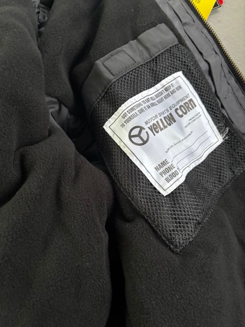 【新品未使用】YELLOW CORN モータージャケット 防風 パッド付き