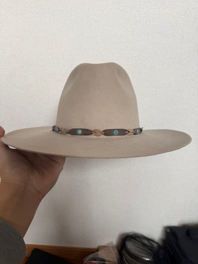 最終値下げ！STETSON フェルトハット ベージュ ウエスタンハット