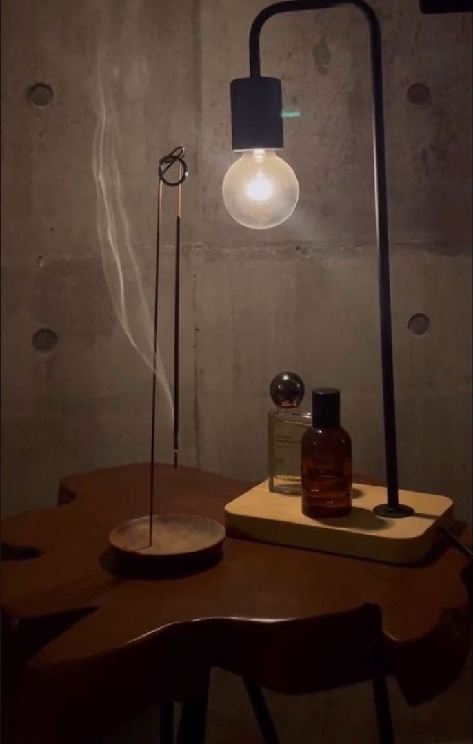 天然木 木製 サイドテーブル ブラウン