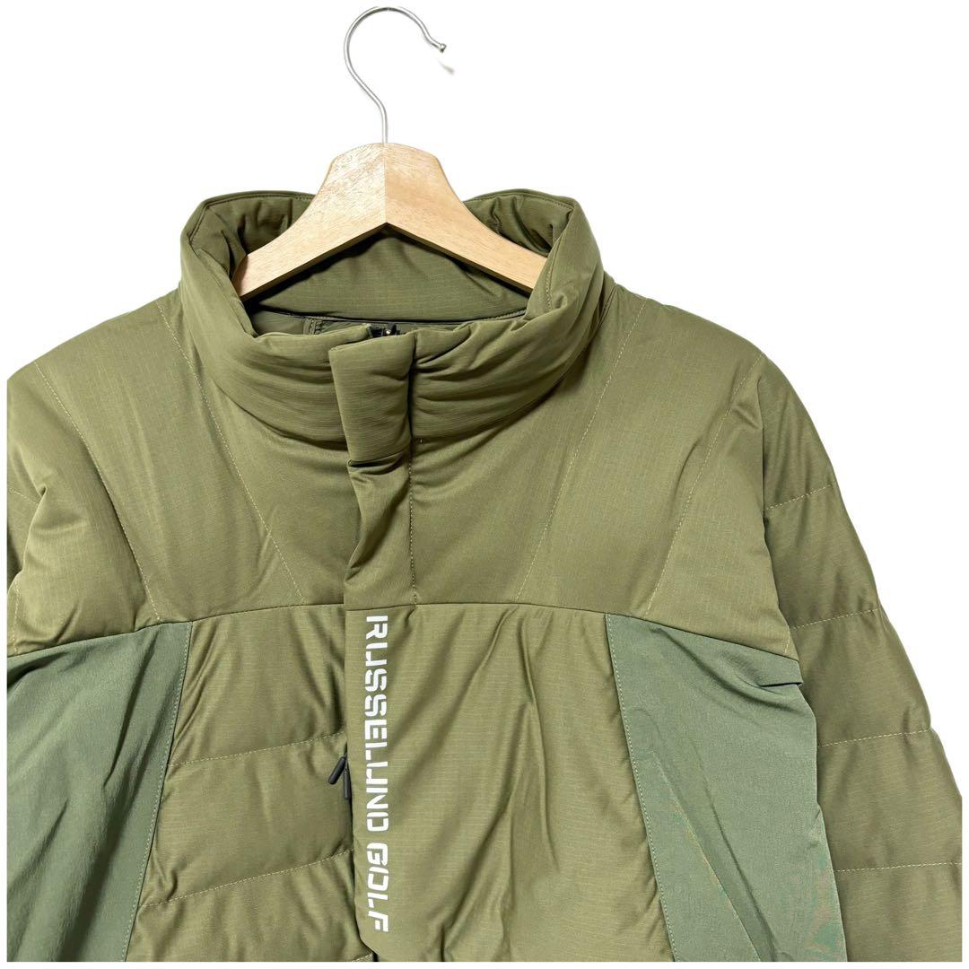 新品 ラッセルノ ゴルフ パデッド ジャケット カーキ　中綿 L 5
