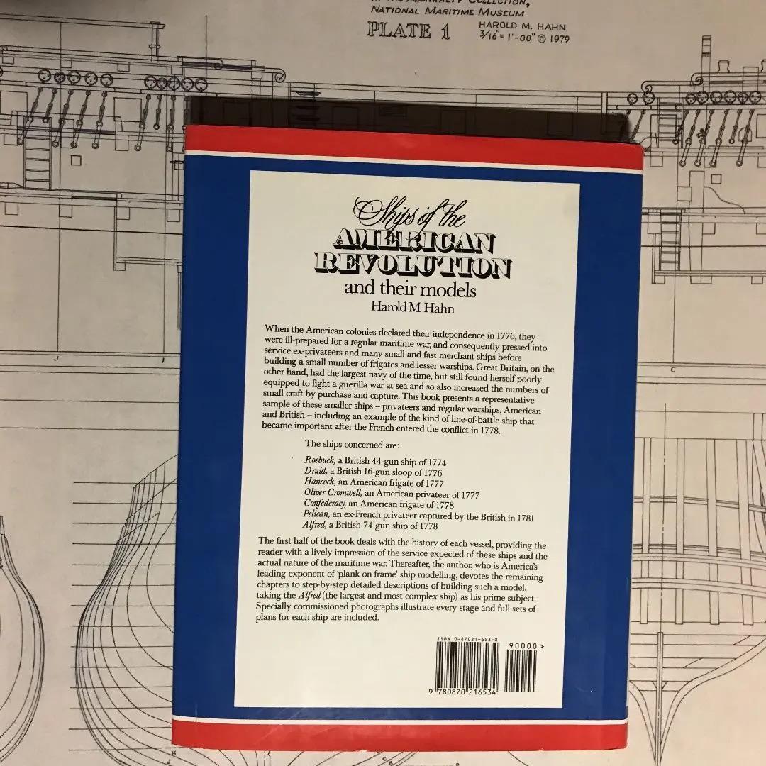 Harold Hahn著：帆船模型参考洋書,CD&Confederacy図面8枚