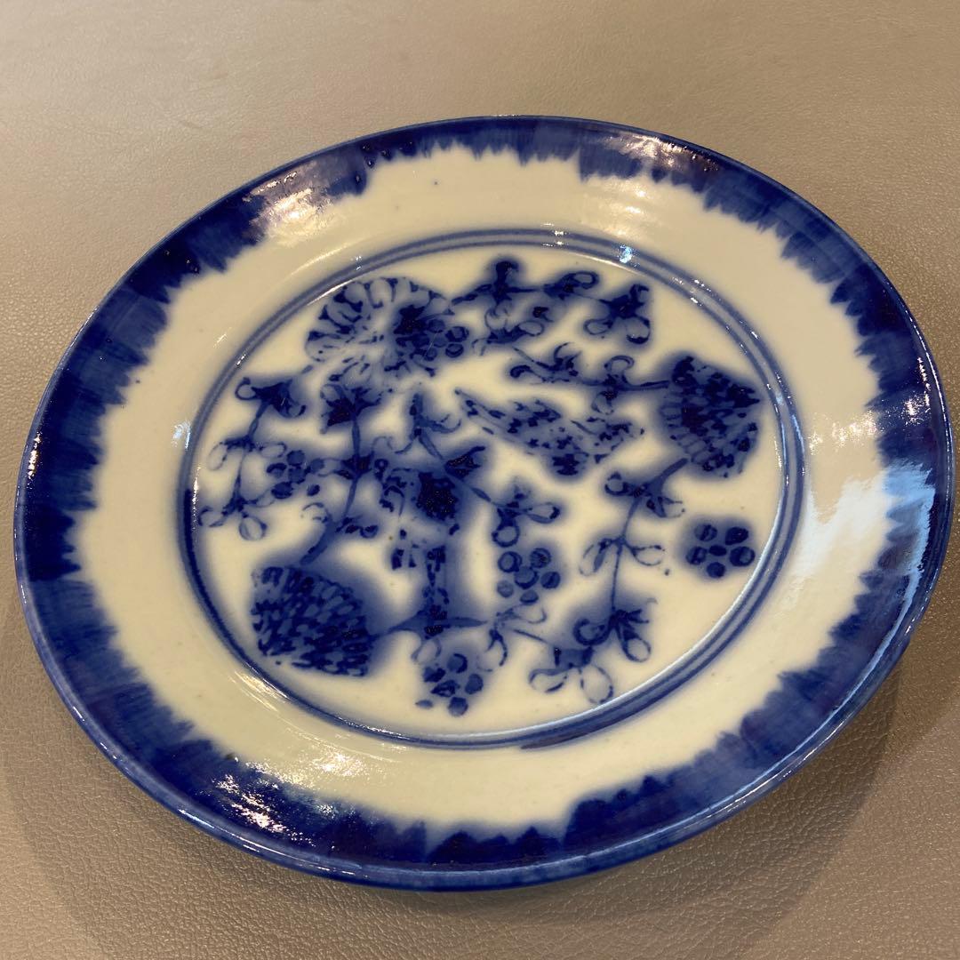 【窯キズ有り】　伊藤聡信　７寸　印判　大皿