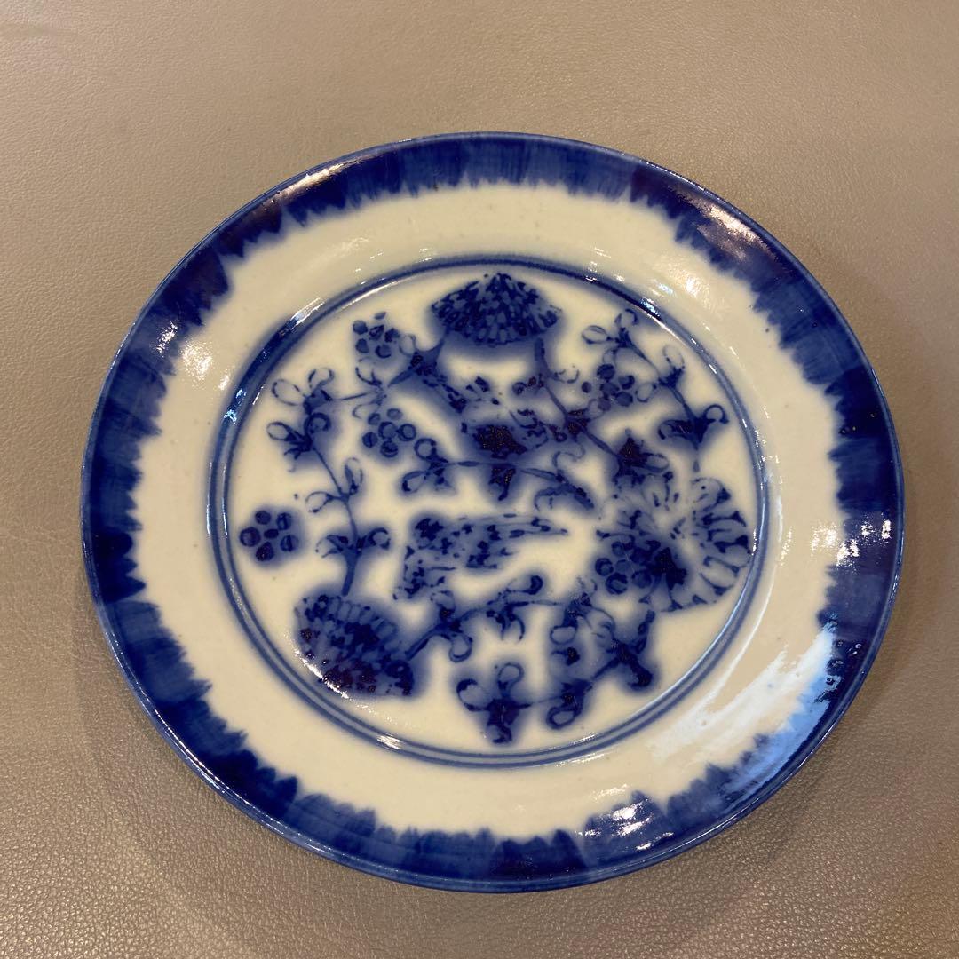 【窯キズ有り】　伊藤聡信　７寸　印判　大皿