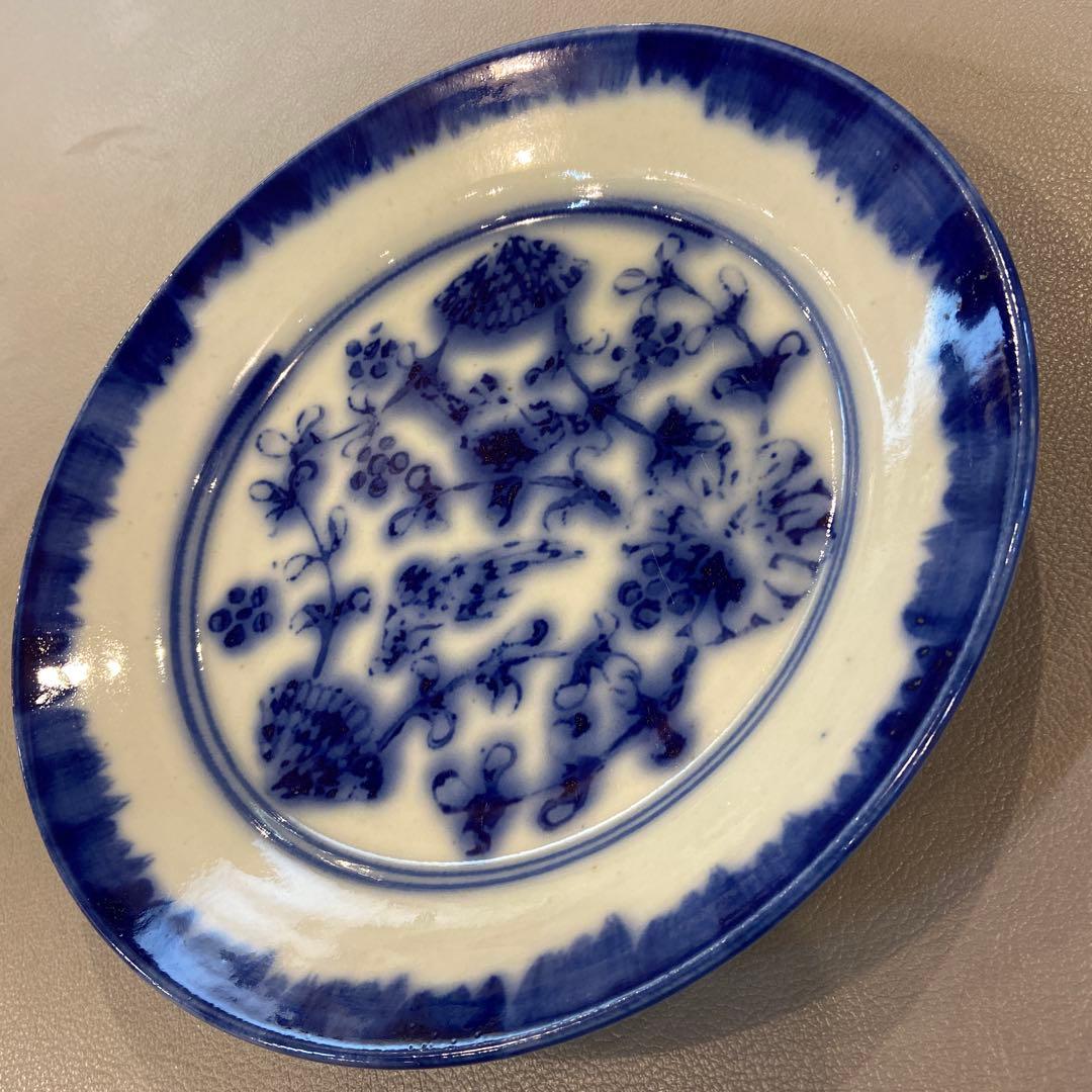 【窯キズ有り】　伊藤聡信　７寸　印判　大皿