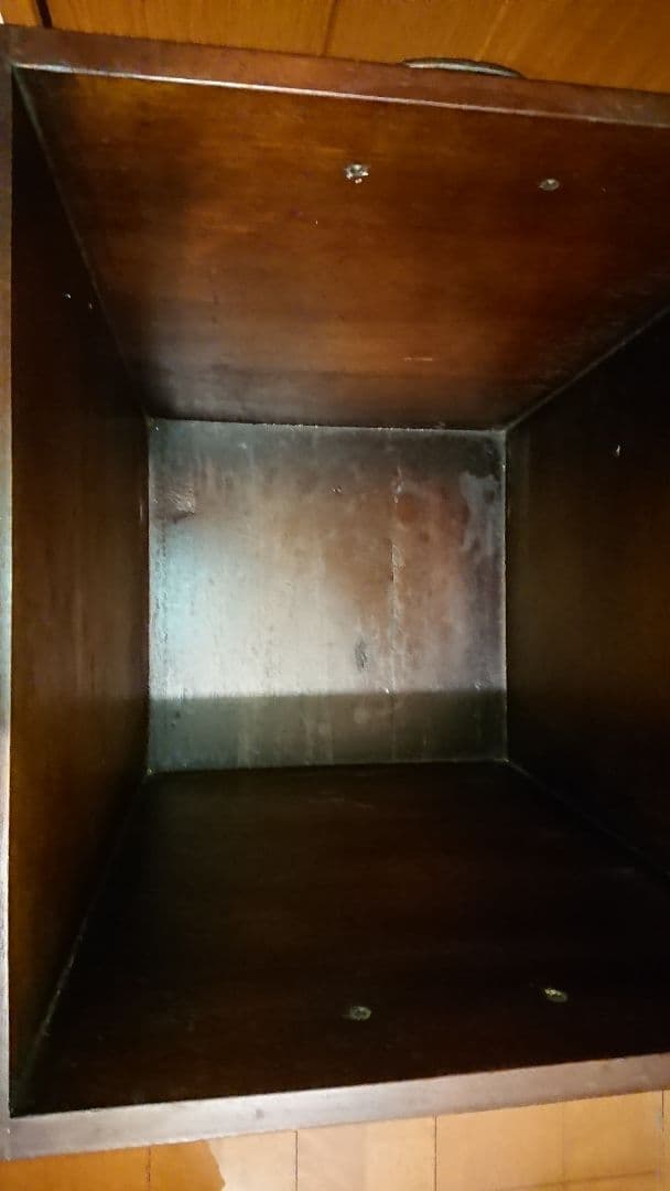 アンティーク雑貨 昭和レトロ 古い 木箱 ゴミ箱 収納箱 ボックス