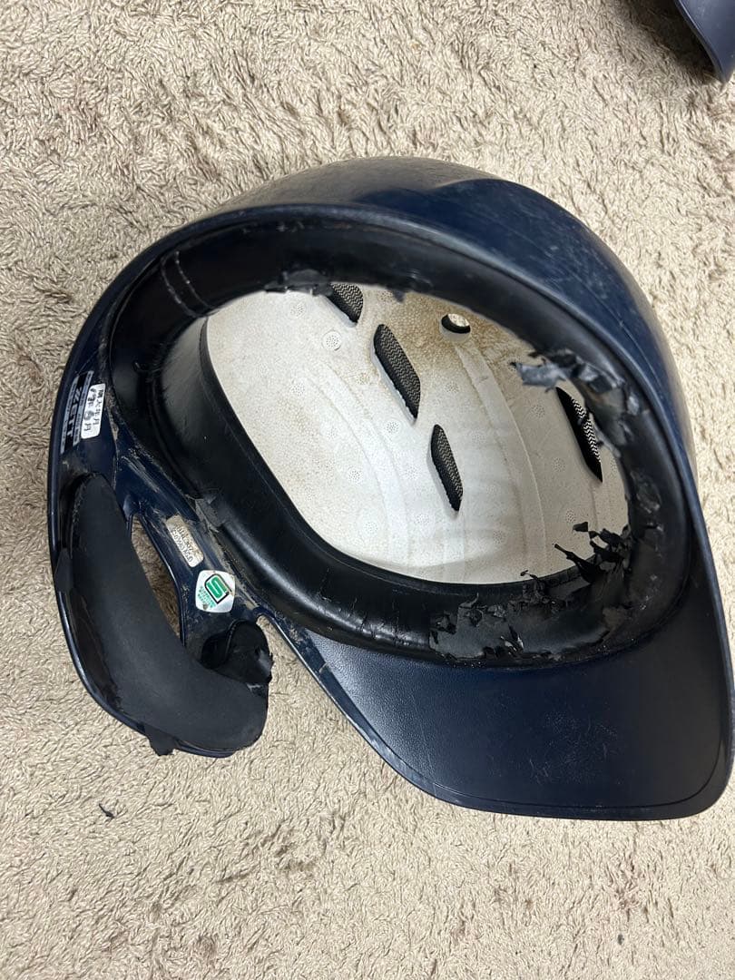 ヘルメット10個セット【中古】 ミズノのケース7枚付