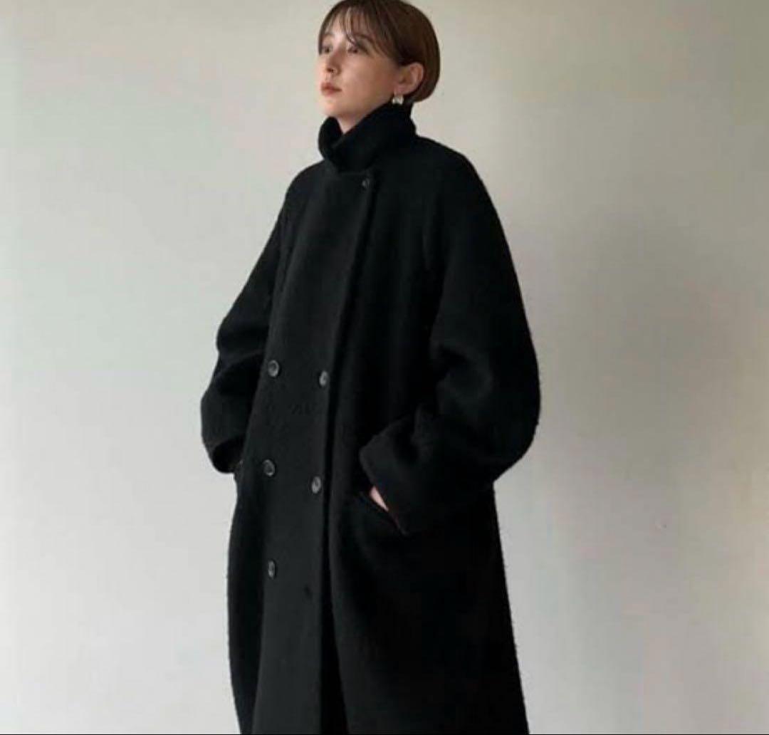 CLANE クラネ✨DOUBLE WOOL LONG COAT 黒　ロングコート