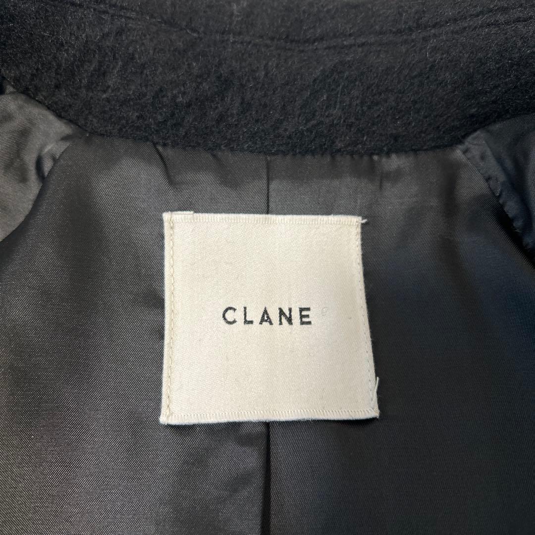 CLANE クラネ✨DOUBLE WOOL LONG COAT 黒　ロングコート