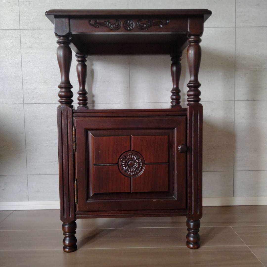 【ViViV】飛騨家具フロンティア 電話台 収納棚 チェスト