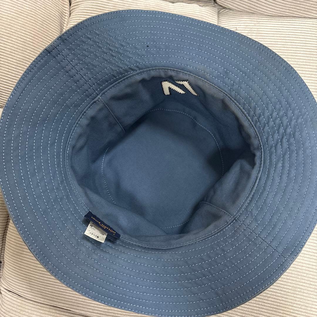 ルイヴィトン ハット帽　デニム生地