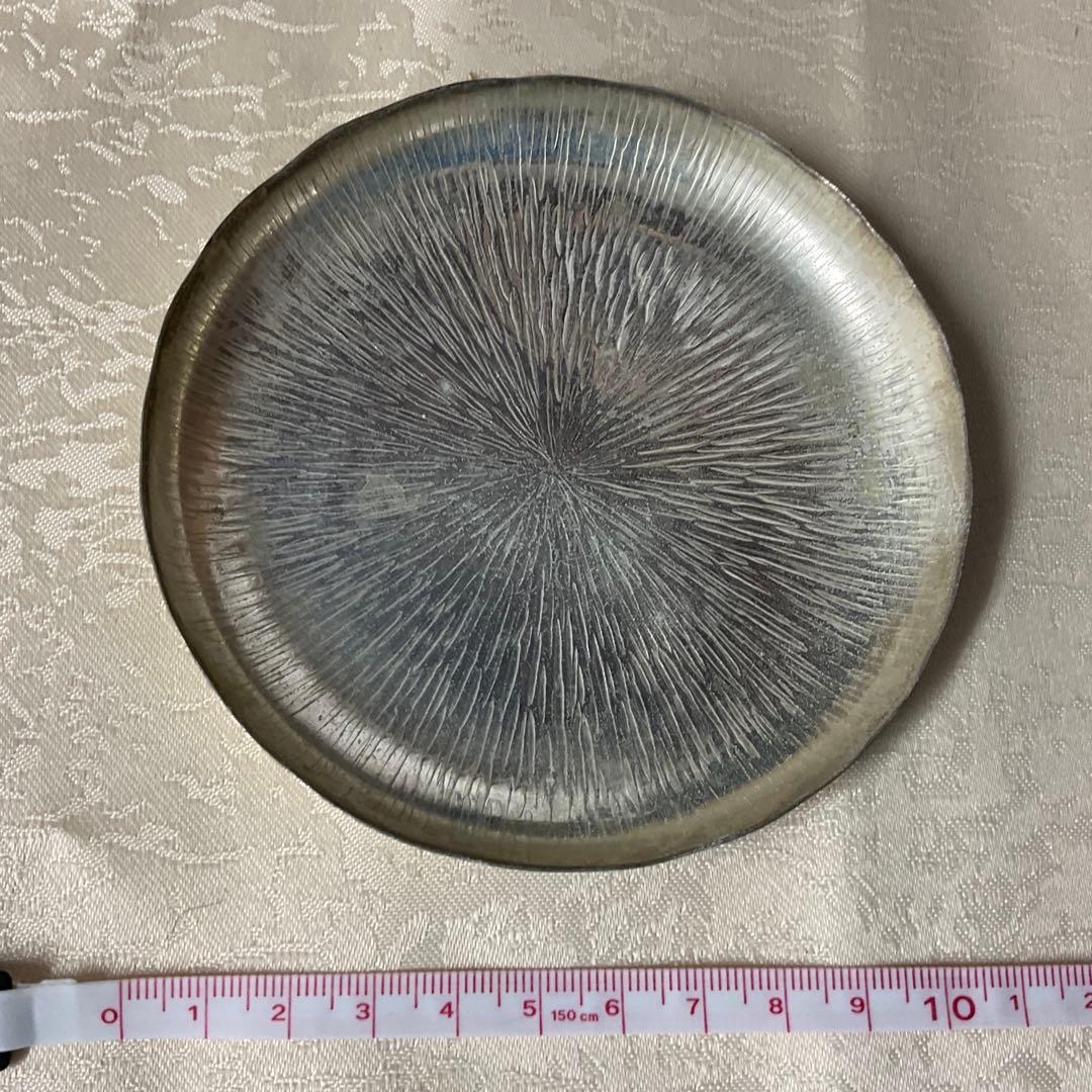 銀製　大阪尚美堂造　約10cmプレート6枚セット