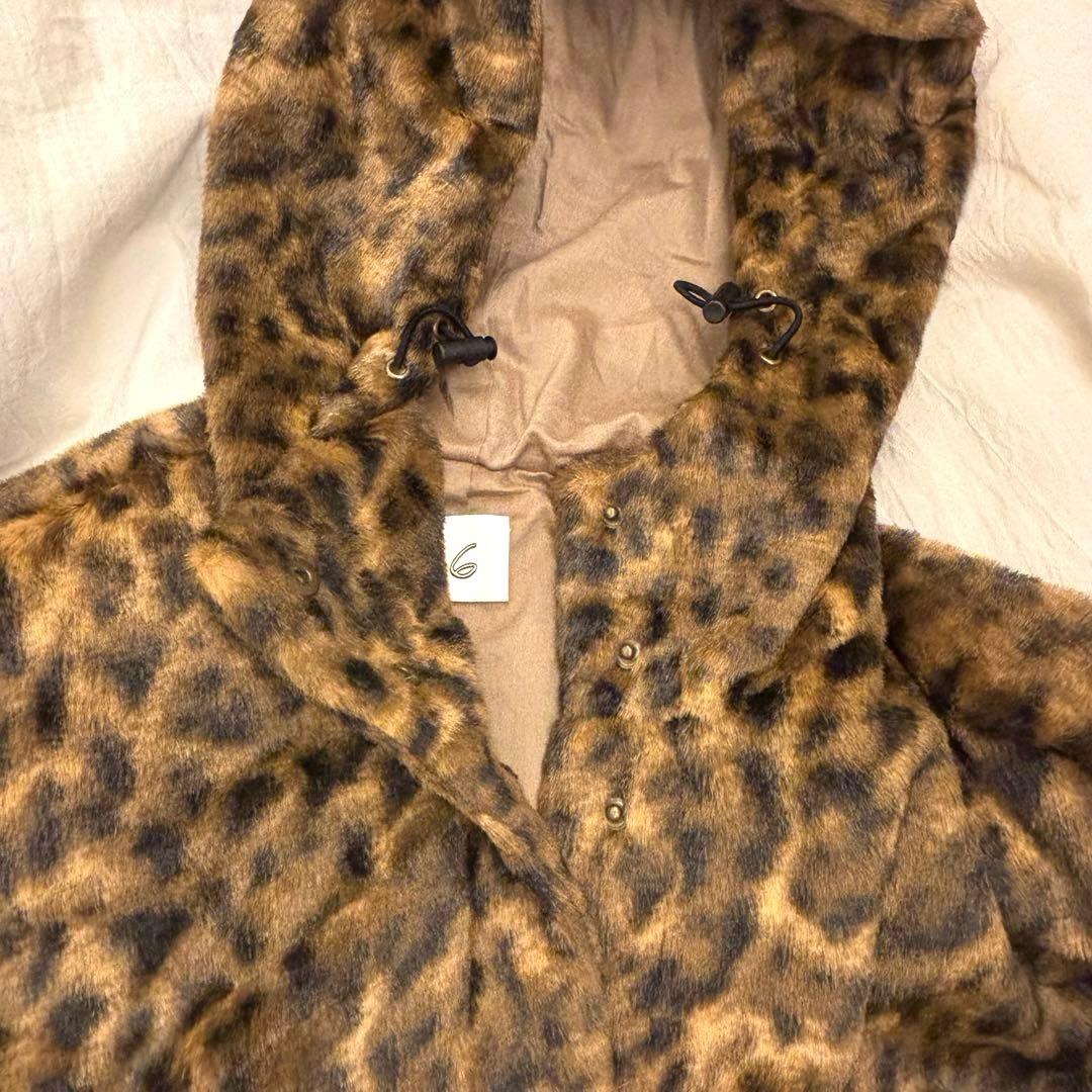 ＜6(ROKU)＞フェイクファー レオパード ブルゾン 38